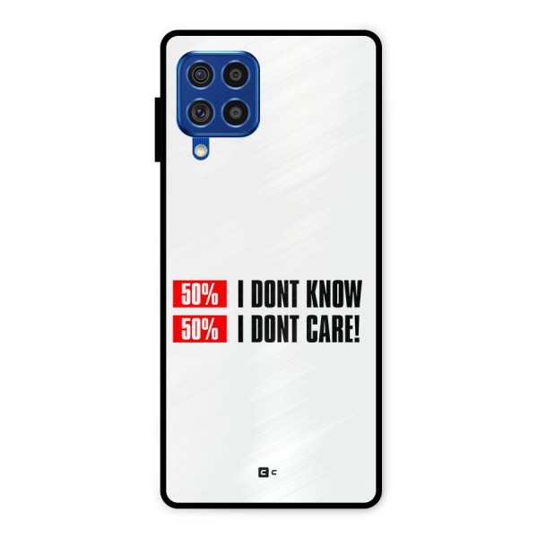 D Dont Know Metal Back Case for Galaxy F62