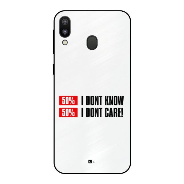 D Dont Know Metal Back Case for Galaxy M20