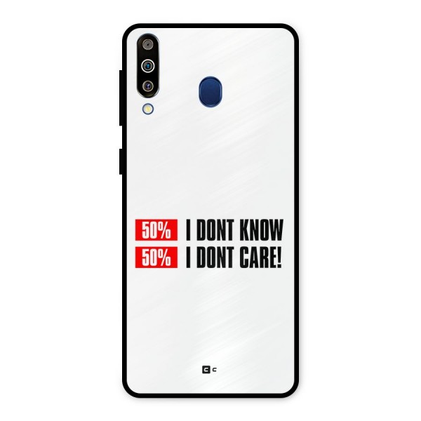 D Dont Know Metal Back Case for Galaxy M30