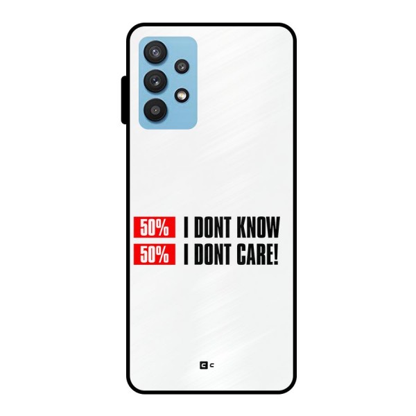 D Dont Know Metal Back Case for Galaxy M32 5G