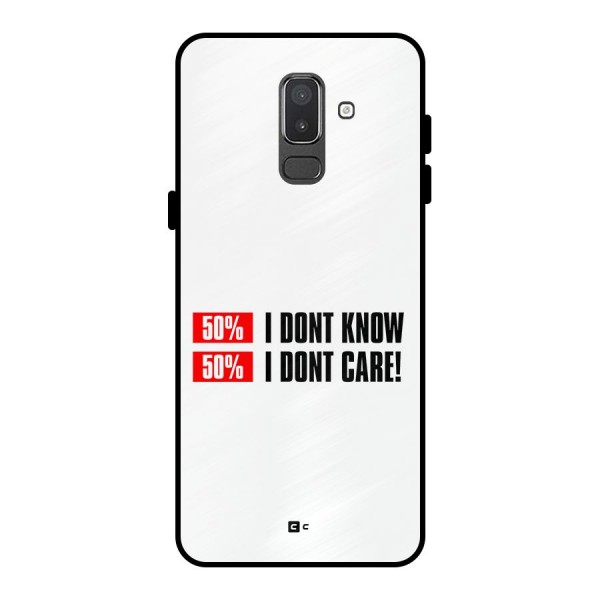 D Dont Know Metal Back Case for Galaxy On8 (2018)