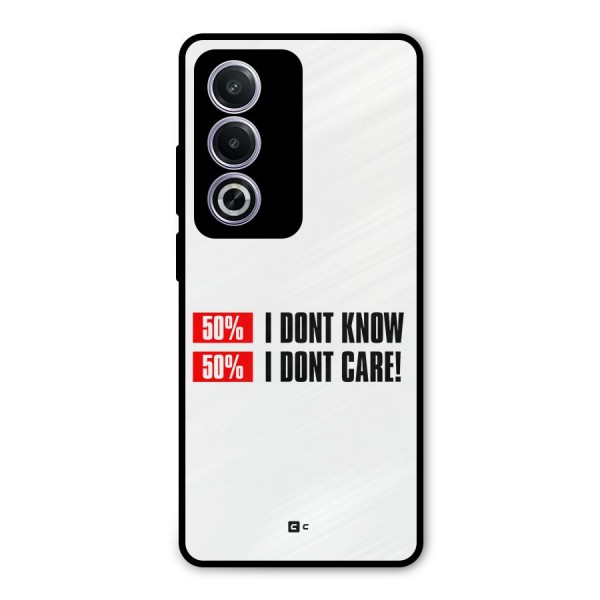 D Dont Know Metal Back Case for Oppo A3 Pro