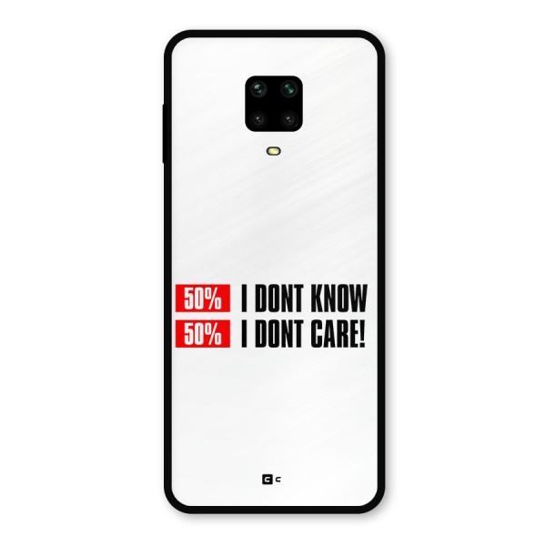 D Dont Know Metal Back Case for Poco M2