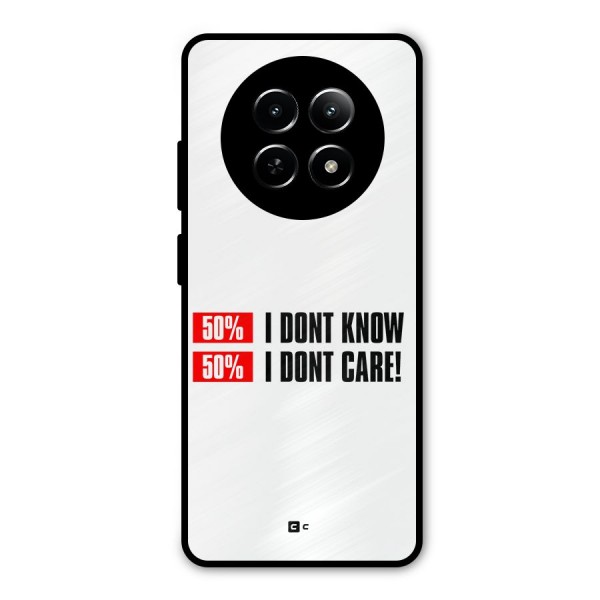 D Dont Know Metal Back Case for Realme 12 5G