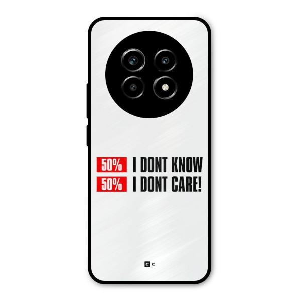 D Dont Know Metal Back Case for Realme 13 Pro