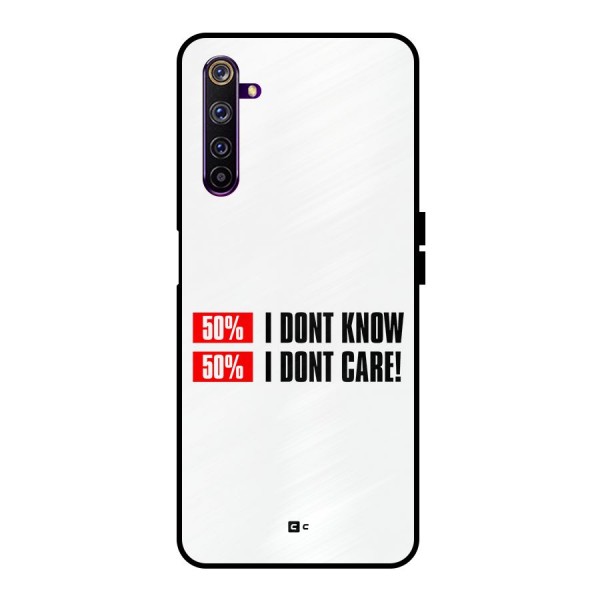 D Dont Know Metal Back Case for Realme 6 Pro