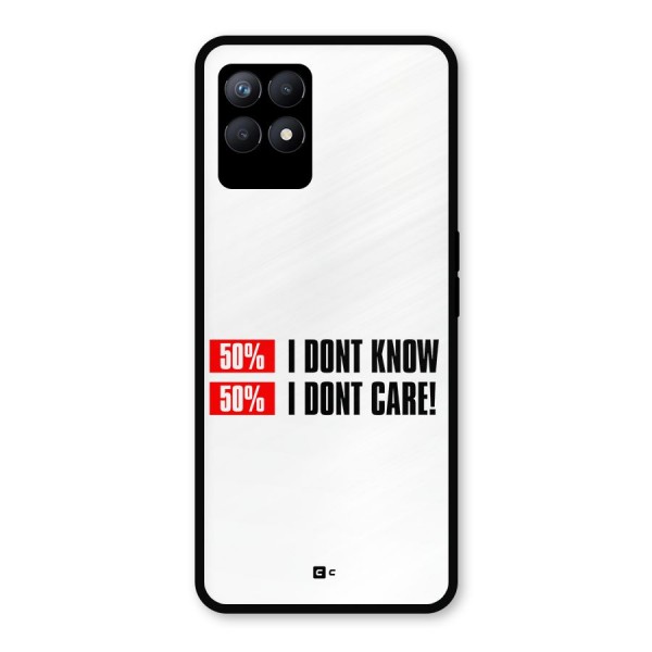 D Dont Know Metal Back Case for Realme 8i