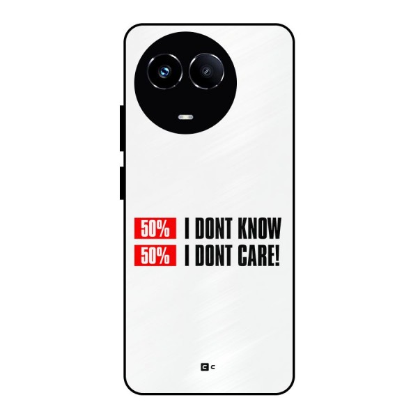 D Dont Know Metal Back Case for Realme Narzo 60X