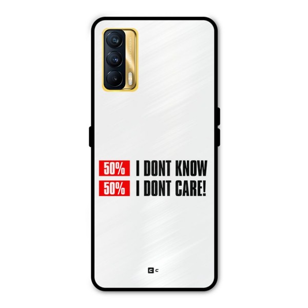 D Dont Know Metal Back Case for Realme X7