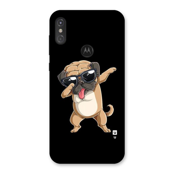 Dab Cool Dog Back Case for Motorola One Power