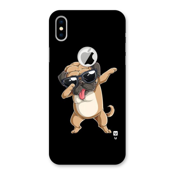 Dab Cool Dog Back Case for iPhone XS Logo Cut