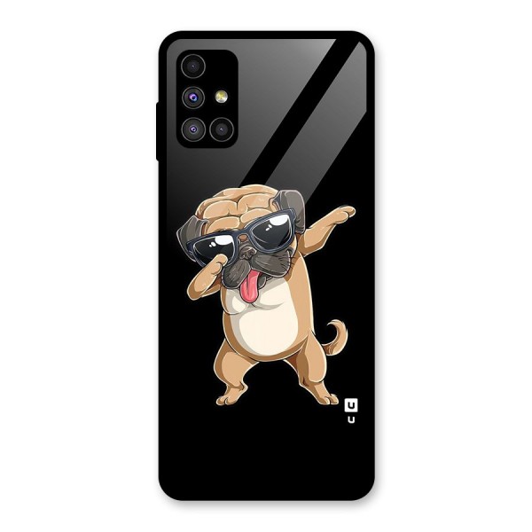 Dab Cool Dog Glass Back Case for Galaxy M51