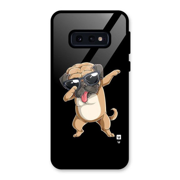 Dab Cool Dog Glass Back Case for Galaxy S10e