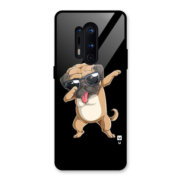 Dab Cool Dog Glass Back Case for OnePlus 8 Pro