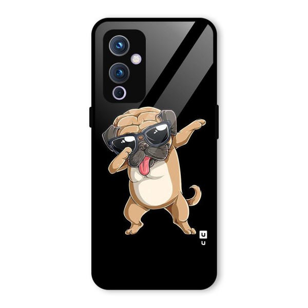 Dab Cool Dog Glass Back Case for OnePlus 9