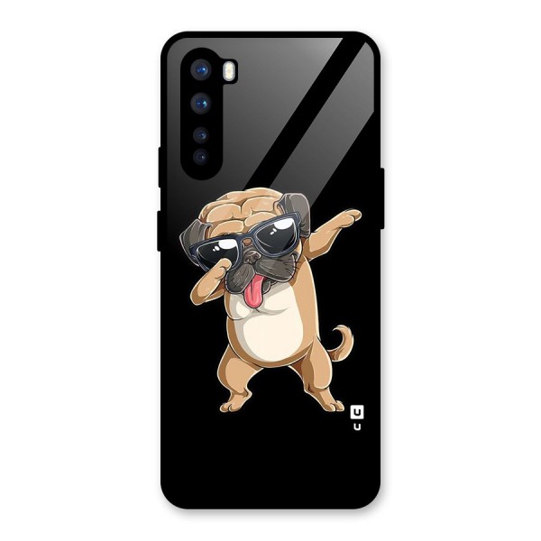 Dab Cool Dog Glass Back Case for OnePlus Nord