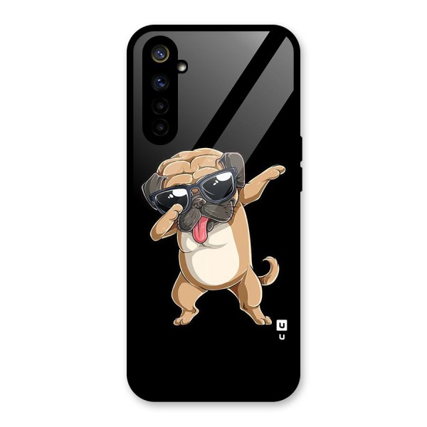 Dab Cool Dog Glass Back Case for Realme 6