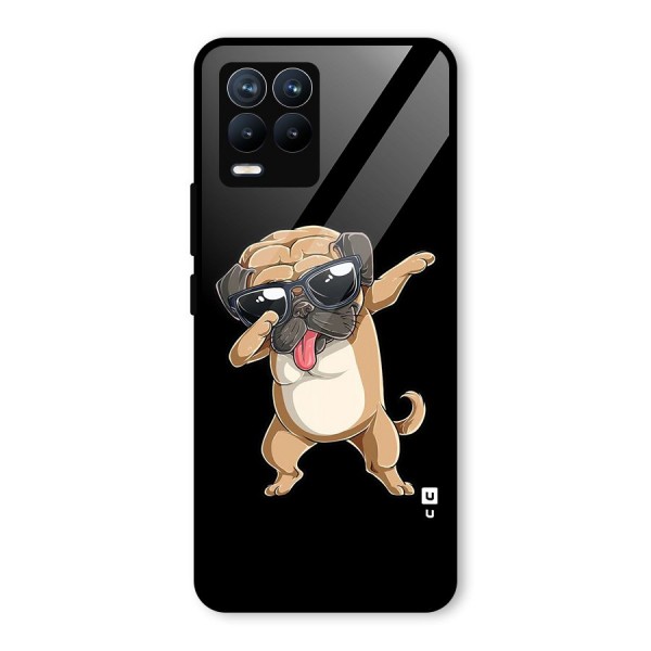 Dab Cool Dog Glass Back Case for Realme 8