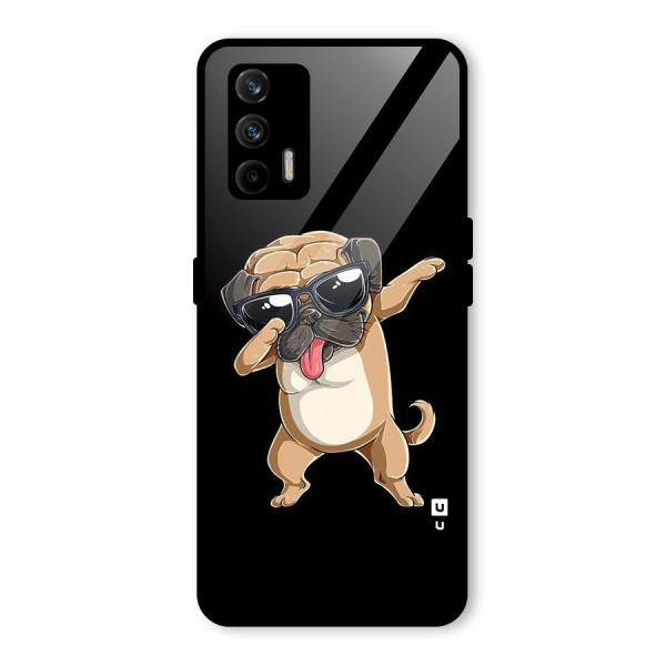 Dab Cool Dog Glass Back Case for Realme GT 5G