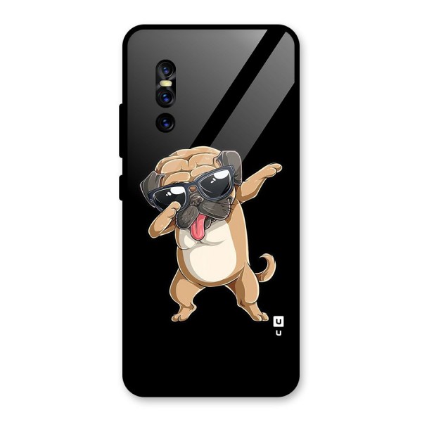 Dab Cool Dog Glass Back Case for Vivo V15 Pro