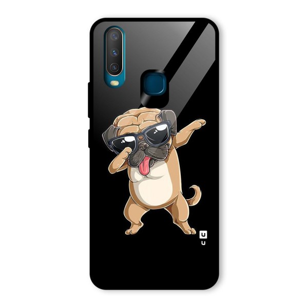 Dab Cool Dog Glass Back Case for Vivo Y12