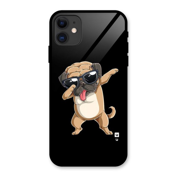 Dab Cool Dog Glass Back Case for iPhone 11