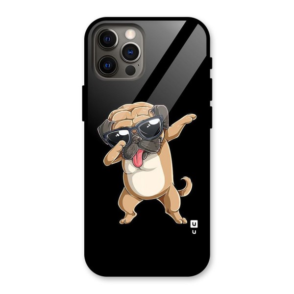 Dab Cool Dog Glass Back Case for iPhone 12 Pro