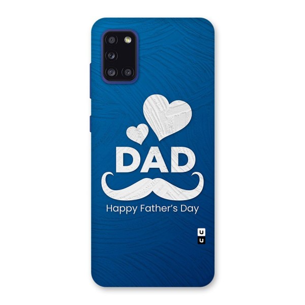 Dad Happy Fathers Day Back Case for Galaxy A31