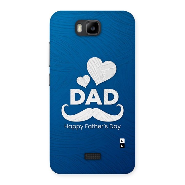 Dad Happy Fathers Day Back Case for Honor Bee