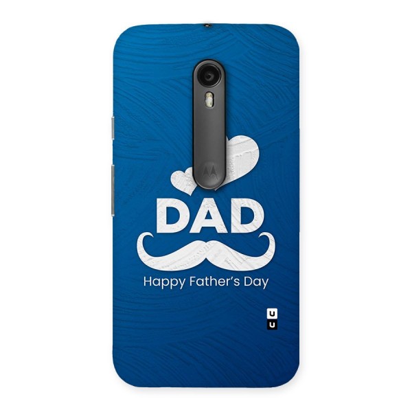 Dad Happy Fathers Day Back Case for Moto G3