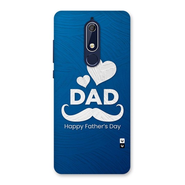 Dad Happy Fathers Day Back Case for Nokia 5.1