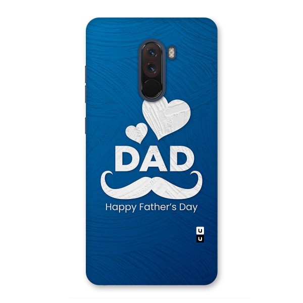 Dad Happy Fathers Day Glass Back Case for Poco F1