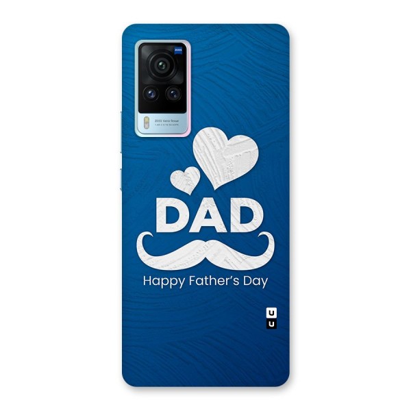 Dad Happy Fathers Day Glass Back Case for Vivo X60 Pro