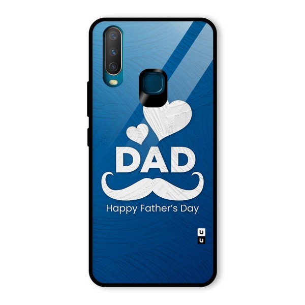 Dad Happy Fathers Day Glass Back Case for Vivo Y12