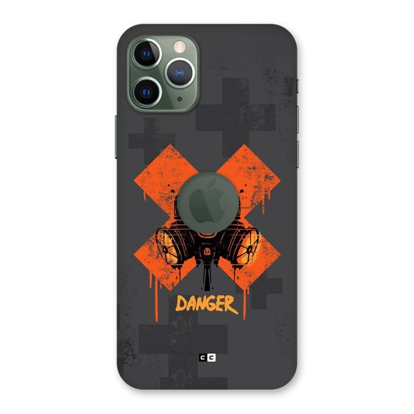 Danger Mask Back Case for iPhone 11 Pro Logo Cut