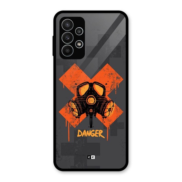 Danger Mask Glass Back Case for Galaxy A23