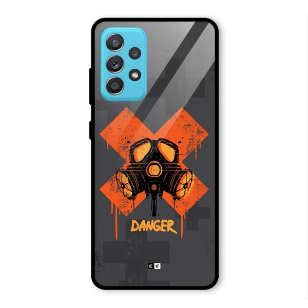 Danger Mask Glass Back Case for Galaxy A52