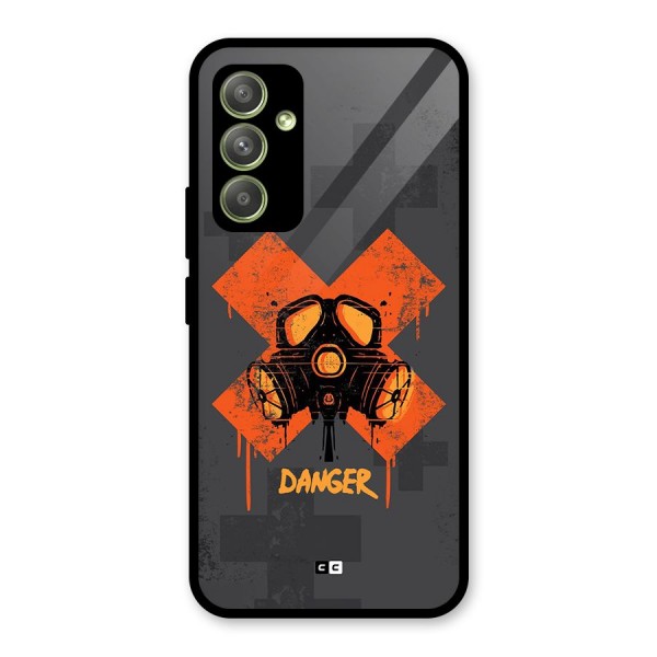 Danger Mask Glass Back Case for Galaxy A54