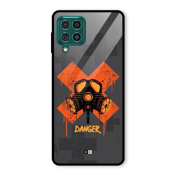 Danger Mask Glass Back Case for Galaxy F62