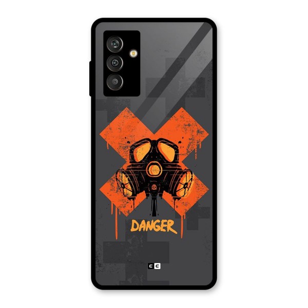 Danger Mask Glass Back Case for Galaxy M13