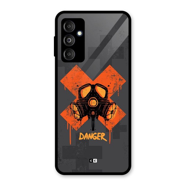 Danger Mask Glass Back Case for Galaxy M14 5G