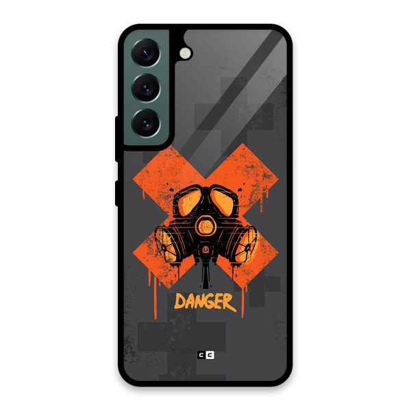 Danger Mask Glass Back Case for Galaxy S22 5G