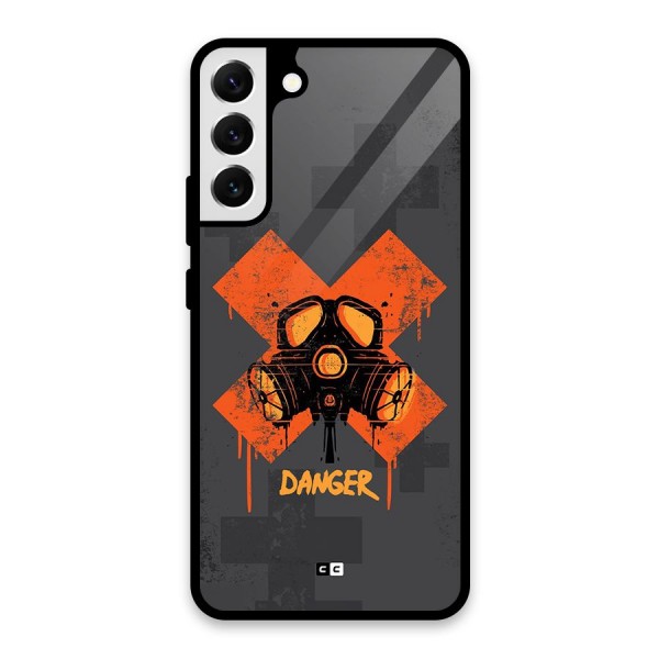 Danger Mask Glass Back Case for Galaxy S22 Plus 5G