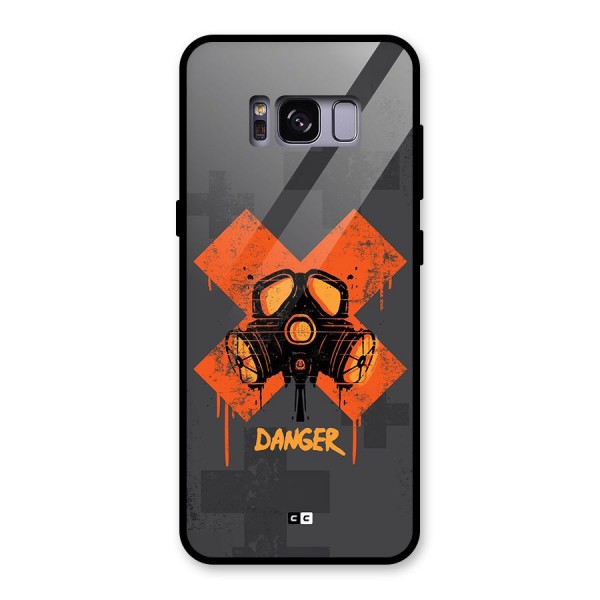 Danger Mask Glass Back Case for Galaxy S8