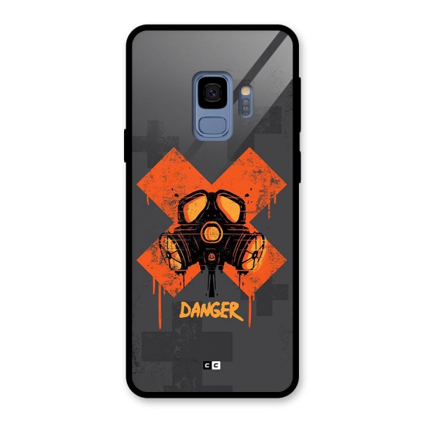 Danger Mask Glass Back Case for Galaxy S9