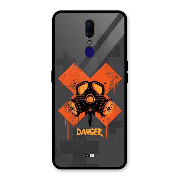 Danger Mask Glass Back Case for Oppo F11