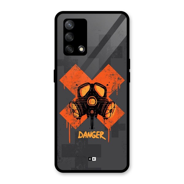 Danger Mask Glass Back Case for Oppo F19