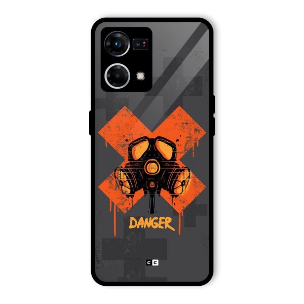 Danger Mask Glass Back Case for Oppo F21s Pro 4G