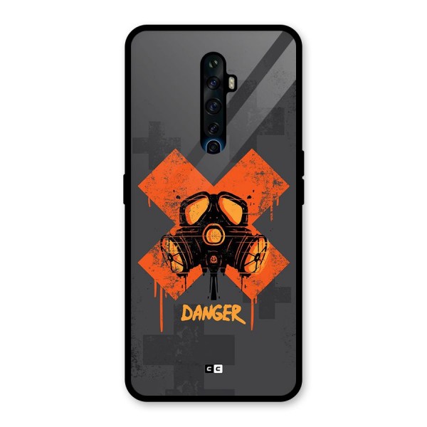 Danger Mask Glass Back Case for Oppo Reno2 F