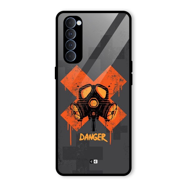 Danger Mask Glass Back Case for Oppo Reno4 Pro